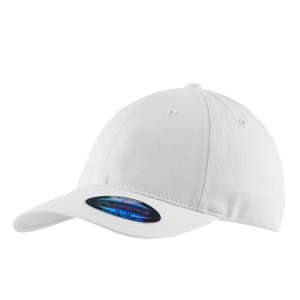 Port Authority Flexfit Garment Washed Cap - Dark/All White