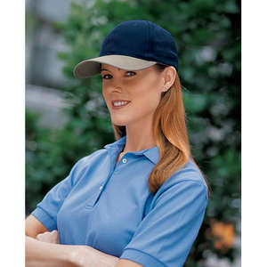 Port Authority Two-Tone Brushed Twill Cap - Dark/All