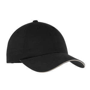 Port Authority Signature Reflective Sandwich Bill Cap - Dark/All Black/Reflective