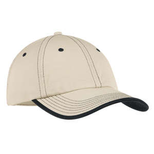 Port Authority Vintage Washed Contrast Stitch Cap - Dark/All Stone/Black