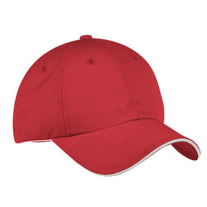 Port Authority Signature Dry Zone Cap - Dark/All Red/White