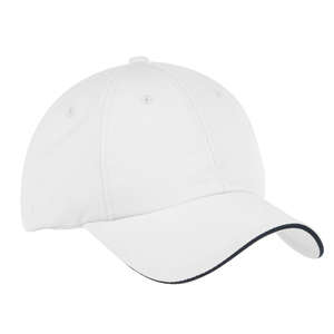 Port Authority Signature Dry Zone Cap - Dark/All White/Blue, Navy