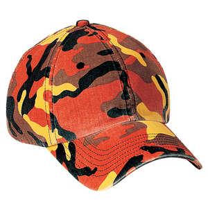 Port Authority Camouflage Cap - Dark/All Camouflage, Orange
