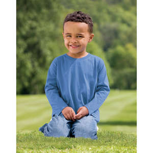 Custom Promotional Precious Cargo Toddler Long Sleeve Tee - Dark/All
