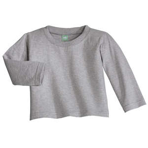 Precious Cargo Toddler Long Sleeve Tee - Dark/All Gray, Heathered Athletic