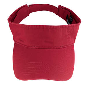 Port and Company Fashion Visor - Dark/All Red