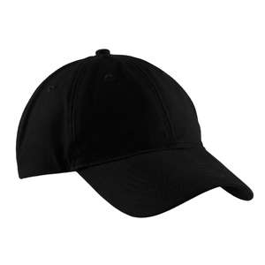 Port and Company Brushed Twill Low Profile Cap - Dark/All Black