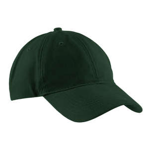 Port and Company Brushed Twill Low Profile Cap - Dark/All Green, Hunter