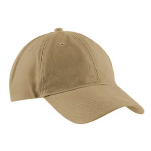 Port and Company Brushed Twill Low Profile Cap - Dark/All Khaki