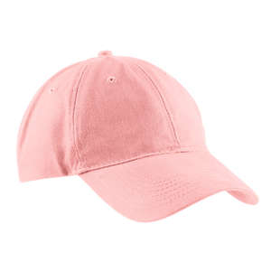 Port and Company Brushed Twill Low Profile Cap - Dark/All Pink, Light