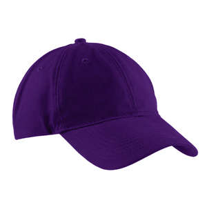 Port and Company Brushed Twill Low Profile Cap - Dark/All Purple