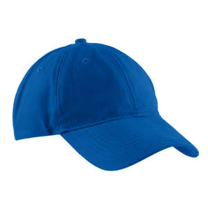 Port and Company Brushed Twill Low Profile Cap - Dark/All Blue, Royal