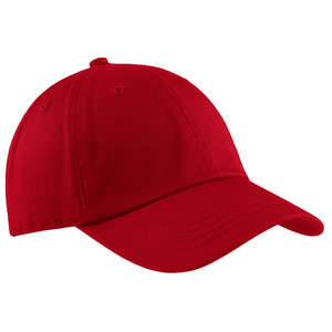 Port and Company Washed Twill Cap - Dark/All Red