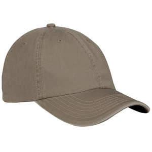 Port and Company Washed Twill Sandwich Bill Cap - Dark/All Driftwood/Stone