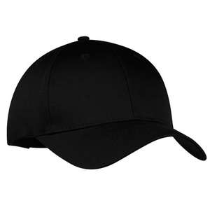 Port and Company Six-Panel Twill Cap - Dark/All Black