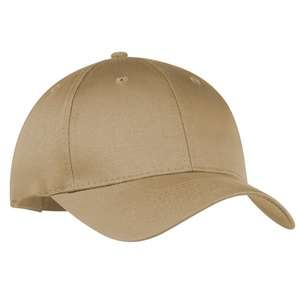 Port and Company Six-Panel Twill Cap - Dark/All Khaki