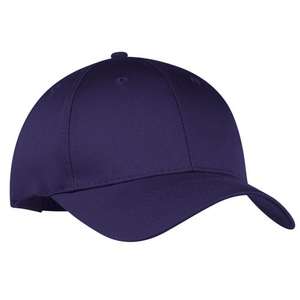 Port and Company Six-Panel Twill Cap - Dark/All Purple