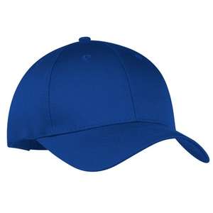 Port and Company Six-Panel Twill Cap - Dark/All Blue, Royal