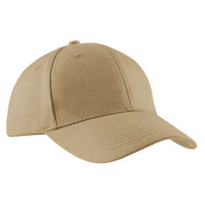 Port and Company Brushed Twill Cap - Dark/All Khaki