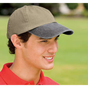 Port and Company Two-Tone Pigment-Dyed Cap - Dark/All 