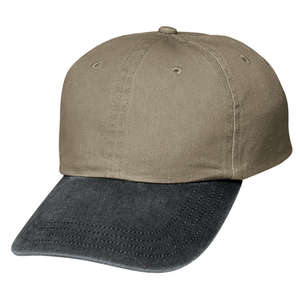 Port and Company Two-Tone Pigment-Dyed Cap - Dark/All Khaki/Black