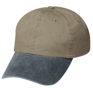 Port and Company Two-Tone Pigment-Dyed Cap - Dark/All Khaki/Charcoal