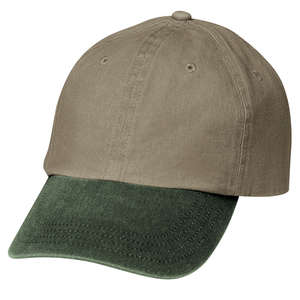 Port and Company Two-Tone Pigment-Dyed Cap - Dark/All Khaki/Green, Hunter