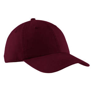 Port and Company Pigment-Dyed Cap - Dark/All Maroon