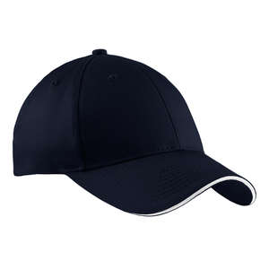 Port and Company Sandwich Bill Cap - Dark/All Blue, Navy/White