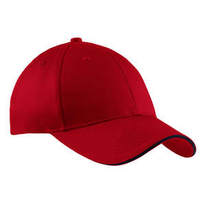 Port and Company Sandwich Bill Cap - Dark/All Red/Blue, Navy