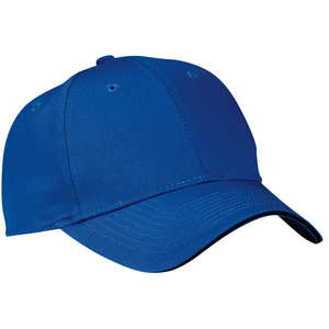 Port and Company Sandwich Bill Cap - Dark/All Blue, Royal/Black