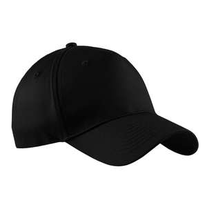 Port and Company Five-Panel Twill Cap - Dark/All Black