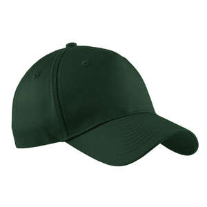 Port and Company Five-Panel Twill Cap - Dark/All Green, Hunter