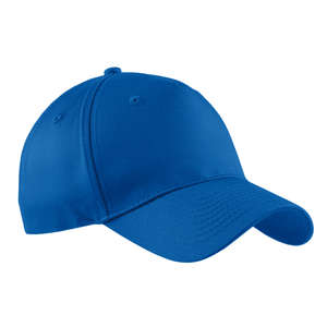 Port and Company Five-Panel Twill Cap - Dark/All Blue, Royal
