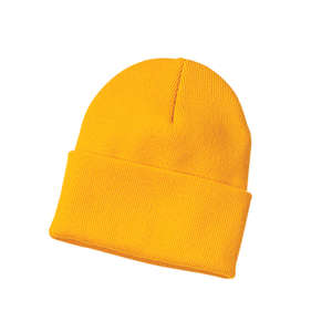 Port and Company Knit Cap - Dark/All Gold, Athletic