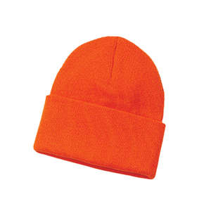 Port and Company Knit Cap - Dark/All Orange, Athletic