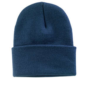 Port and Company Knit Cap - Dark/All Blue, Millenium