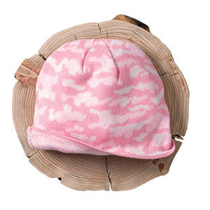 Port and Company Camo Beanie Cap - Dark/All Camouflage, Pink