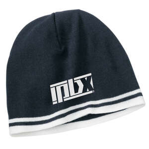 Custom Promotional Port and Company Fine Knit Skull Cap with Stripes - Dark/All