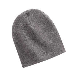 Port and Company Knit Skull Cap - Dark/All Gray, Oxford