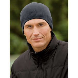 Port Authority 100% Cotton Beanie - Dark/All 