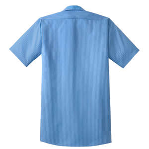 CornerStone Short Sleeve Striped Industrial Work Shirt - Dark/Colors