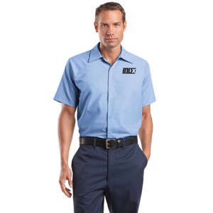 Custom Promotional CornerStone Short Sleeve Pocketless Gripper Shirt - Dark/All