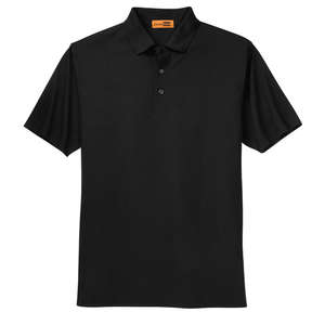 CornerStone Industrial Pocketless Pique Polo - Dark/All Black
