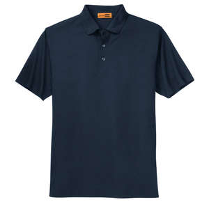CornerStone Industrial Pocketless Pique Polo - Dark/All Blue, Navy
