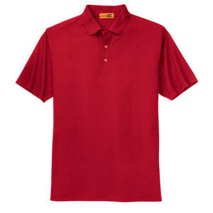CornerStone Industrial Pocketless Pique Polo - Dark/All Red