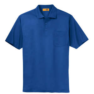 CornerStone Industrial Pocket Pique Polo - Dark/All Blue, Royal