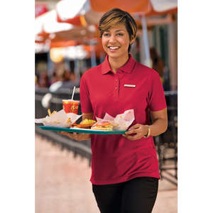 CornerStone Ladies Industrial Pocketless Pique Polo - Dark/All