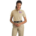 Promotional Promotional Products - CornerStone Ladies Industrial Pocketless Pique Polo - Dark/All