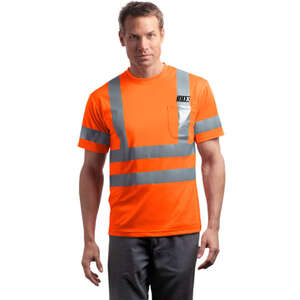 Custom Promotional CornerStone ANSI Class 3 Short Sleeve Snag-Resistant Reflective T-Shirt - Dark/All